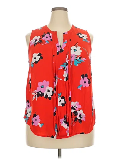 Pre-owned 41hawthorn Sleeveless Blouse In Red