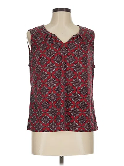 Pre-owned 41hawthorn Sleeveless Blouse In Red