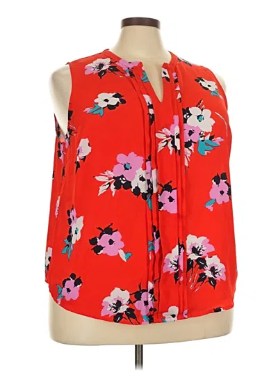 Pre-owned 41hawthorn Sleeveless Blouse In Red