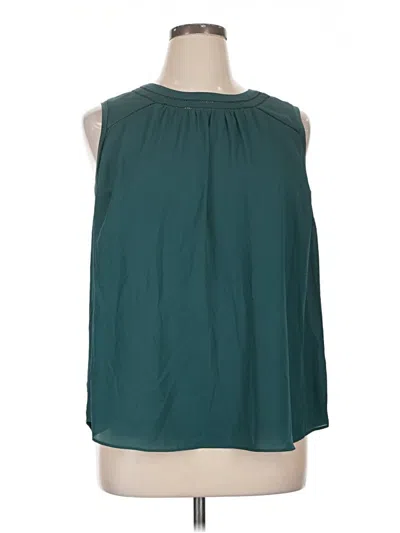 Pre-owned 41hawthorn Sleeveless Blouse In Teal