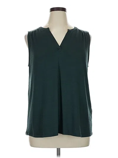 Pre-owned 41hawthorn Sleeveless Blouse In Teal