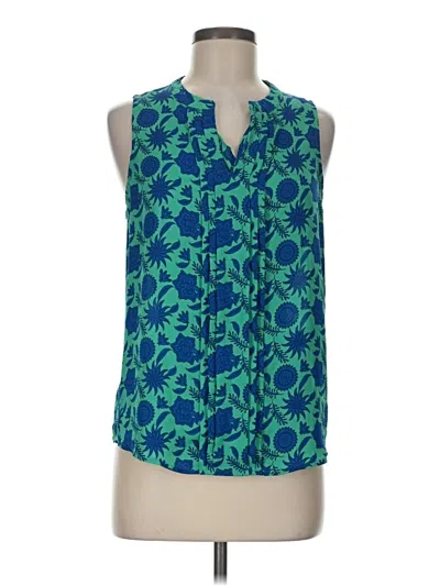 Pre-owned 41hawthorn Sleeveless Blouse In Teal