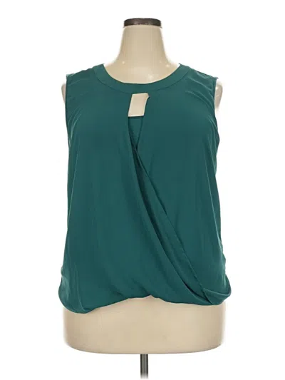 Pre-owned 41hawthorn Sleeveless Blouse In Teal