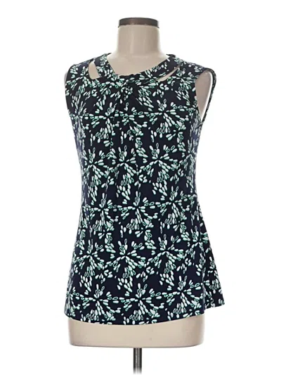 Pre-owned 41hawthorn Sleeveless Blouse In Teal