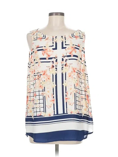 Pre-owned 41hawthorn Sleeveless Blouse In White