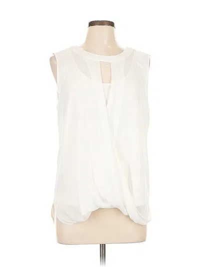 Pre-owned 41hawthorn Sleeveless Blouse In White