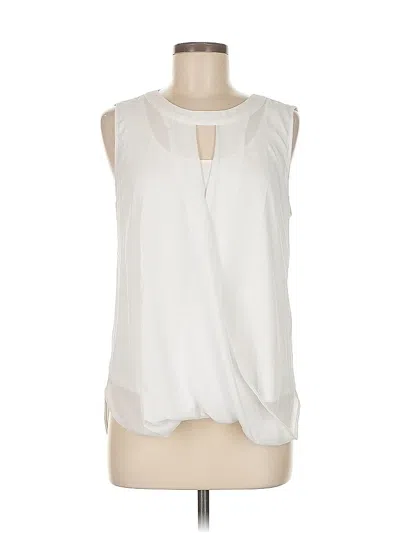Pre-owned 41hawthorn Sleeveless Blouse In White