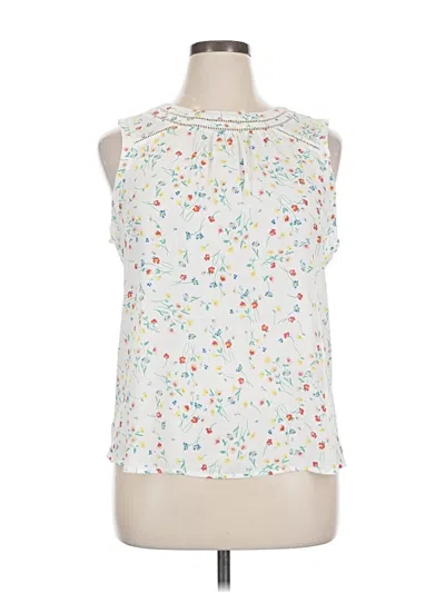 Pre-owned 41hawthorn Sleeveless Blouse In White