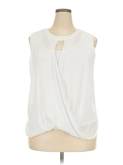 Pre-owned 41hawthorn Sleeveless Blouse In White