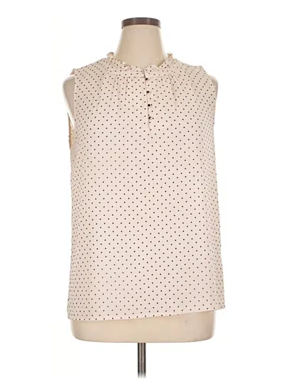 Pre-owned 41hawthorn Sleeveless Blouse In White