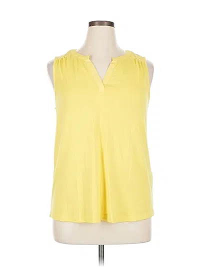 Pre-owned 41hawthorn Sleeveless Blouse In Yellow
