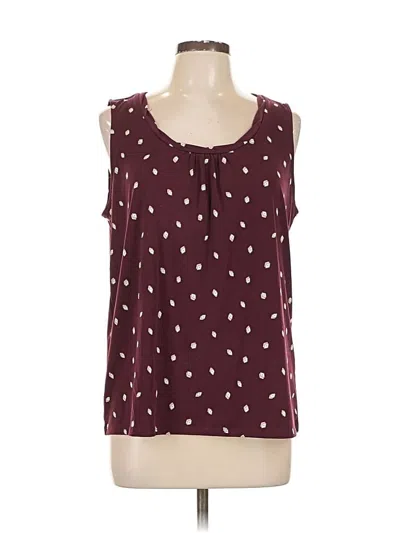 Pre-owned 41hawthorn Sleeveless T-shirt In Burgundy