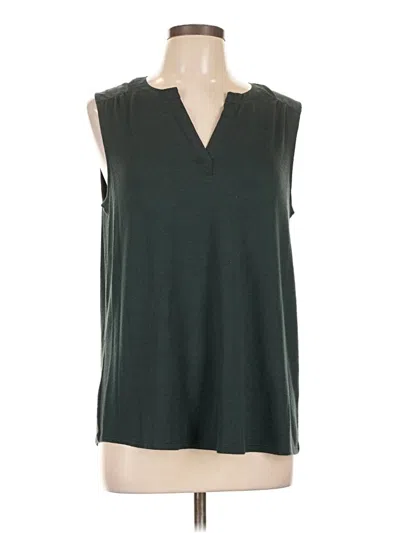 Pre-owned 41hawthorn Sleeveless Top Green V-neck Tops