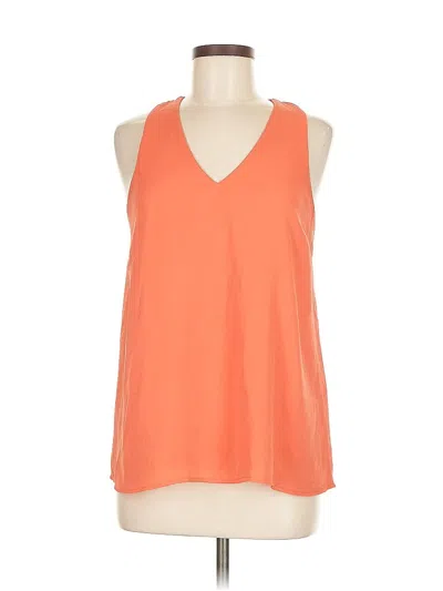Pre-owned 41hawthorn Sleeveless Top Orange Halter Neckline Tops