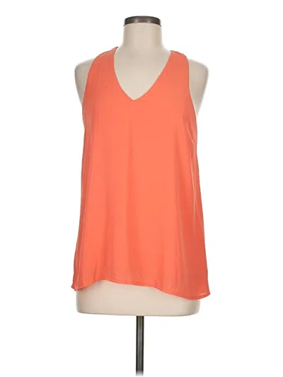 Pre-owned 41hawthorn Sleeveless Top Orange Halter Neckline Tops