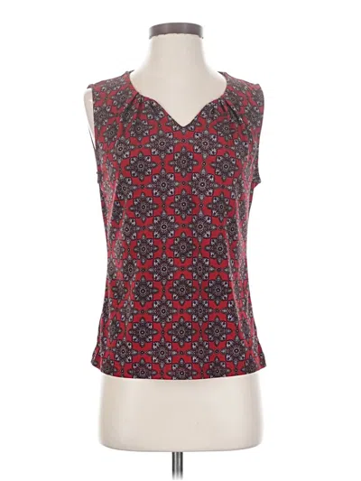 Pre-owned 41hawthorn Sleeveless Top Red V-neck Tops