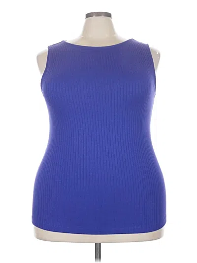 Pre-owned 41hawthorn Sleeveless T-shirt In Blue