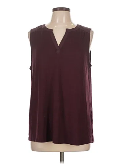 Pre-owned 41hawthorn Sleeveless T-shirt In Burgundy