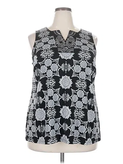 Pre-owned 41hawthorn Tank Top Black Halter Neckline Tops