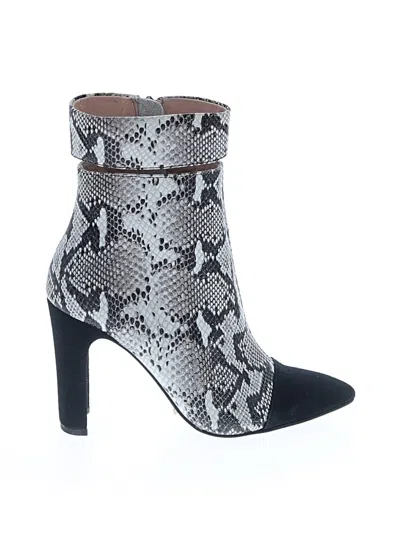Pre-owned 42 Gold Ankle Boots In Gray