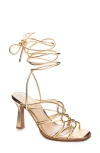 42 GOLD LAVA ANKLE TIE SANDAL