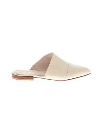 Pre-owned 42 Gold Mule/clog In Ivory