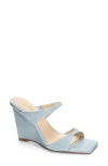 42 Gold Omira Wedge Sandal In Blue