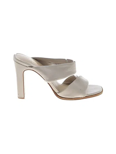 Pre-owned 42 Gold Sandals In Ivory