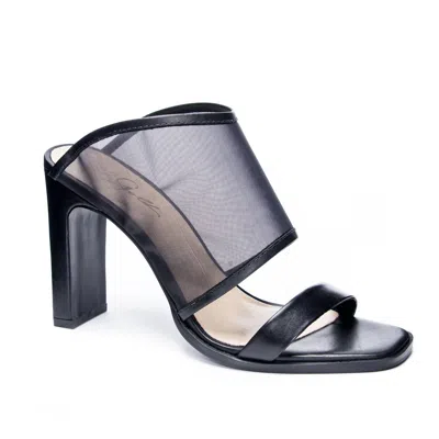 42 Gold Women Linx Slide Sandal In Black Mesh /kid Leather In Multi