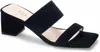 42 Gold Lizbett Slide Sandal In Black