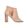 42 Gold Loyalty Open Toe Bootie In White