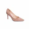 42 Gold Women's Rafee Pump Heels In Tan Kid Suede In Multi