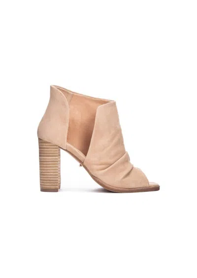 42 Gold Women's Slip On Open Toe Heel In Natural In Neutral