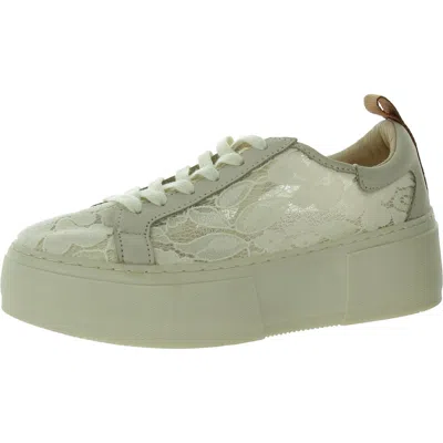 42 Gold Womens Lace Platform Casual And Fashion Sneakers In Multi