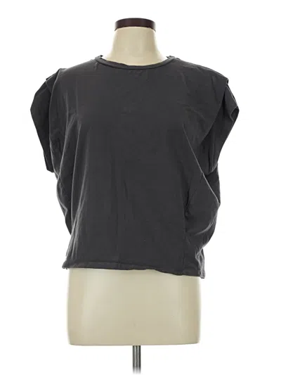 Pre-owned 42 Pops Short Sleeve Top Gray Cowl Neck Tops
