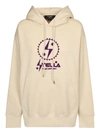 STELLA MCCARTNEY FELPA HOODIE LOGO BIANCO,601846 SNP07 9012