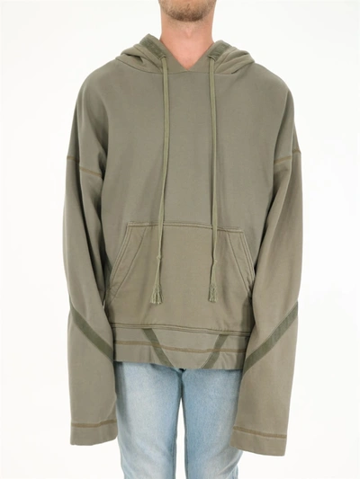 Greg Lauren Military Green Oversize Sweatshirt - Atterley