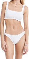 HUNZA G XANDRA BIKINI - T SET WHITE,HUNZA30022