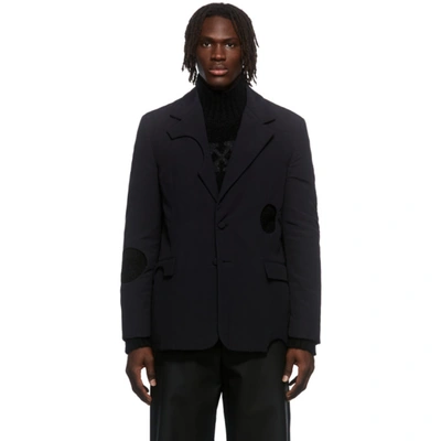 Off-white Black Meteor Cut-out Padded Blazer