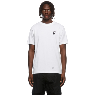 Off-white Caravaggio Arrow Shortsleeve Slim Tee White And Black In Multicolor