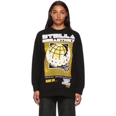 Stella Mccartney Rave Graphic Sweatshirt In Black,yellow,white