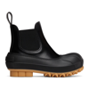 Stella Mccartney Faux Leather And Rubber Chelsea Boots In Black