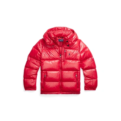 Polo Ralph Lauren Kids' Water-repellent Glossed Down Jacket In Rl 2000 Red Glossy