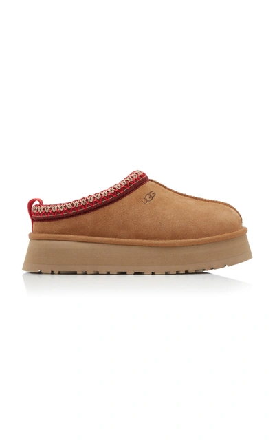 Ugg 40mm Tazz Shearling Platform Loafers In Brown