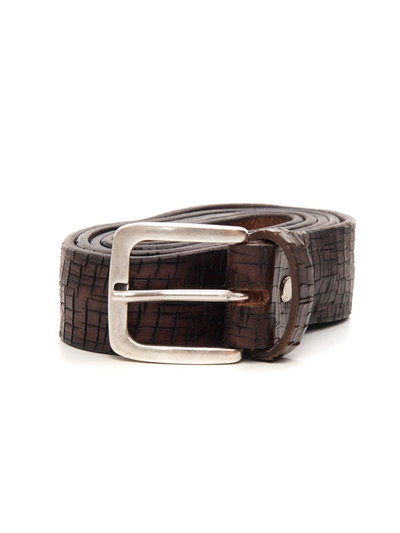 The Jack Leathers Leather Belt Brown Leather Man