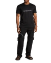 Givenchy Cotton Reverse Slim Fit T-shirt With Signature Print In Black