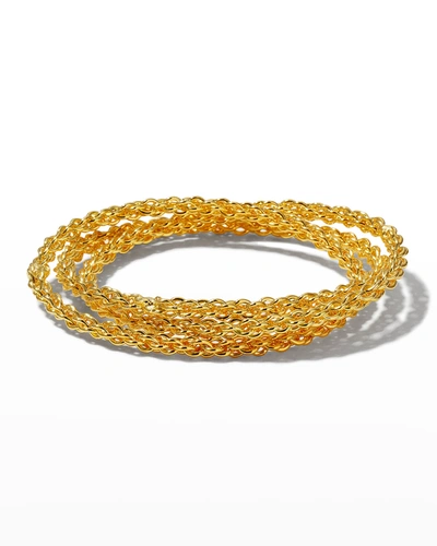 Sylvia Toledano Bracelet Chains, Set Of 3 In Gold