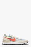 Nike Waffle One Ice Grey Suede Sneaker In Grigio/rosso