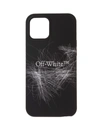 OFF-WHITE BLACK IPHONE 12/12 PRO CASE WITH LOGO AND SCRIBBLE
