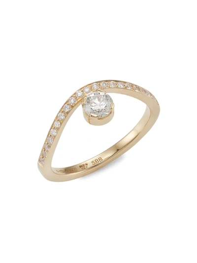 Sophie Bille Brahe Women's Wild Beauty 18k Yellow Gold & Diamond Grace Grand Diamant Ring